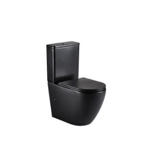 Obrazek Kompakt bezkołnierzowy Igar Black z deską wolnoopadającą
