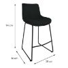 Obrazek Krzesło barowe 2-184a Black Velvet