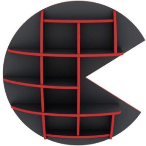 Obrazek Półka Matrix III grafit/czerwony