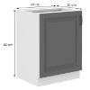 Obrazek Szafka kuchenna Stilo dustgrey/biały 60d 1f bb