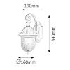 Obrazek Lampa ogrodowa Sydney 8388 K1 stare złoto