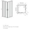 Obrazek Kabina prysznicowa KW KN/TX5B 80 W15 SB Glass protect