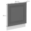 Obrazek Front kuchenny Stilo dustgrey/biały 570x596