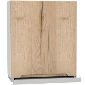 Obrazek Szafka Kuchenna Zoya W60/68 Slim Pl Z Okapem Srebrnym D