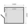Obrazek Domek handlowy IRYS 240x200