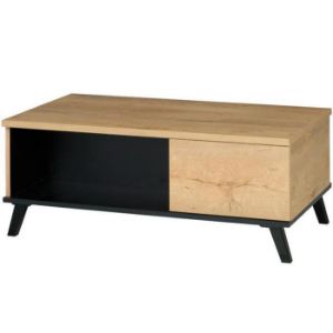 Obrazek Ława 8 John dąb lefkas/czarny