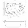 Obrazek Wanna Fiji 140x90 lewa