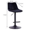 Obrazek Stołek Zeta Lr-8076 Black 8167-70 