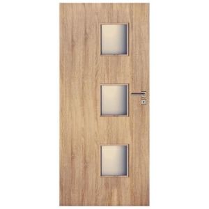 Obrazek Drzwi wewnętrzne Trio 3*3 90L Dąb Sonoma L2
