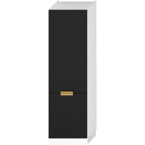 Obrazek Szafka kuchenna Denis d60sł 2133 pl 2fr czarny mat/biały 