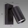 Obrazek Lampa Daria WLL GU10 Black 03953