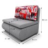 Obrazek Sofa Kubuś Sawana 21 + Tokio Red