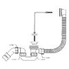 Obrazek Syfon wannowy HC30-EX