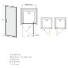 Obrazek Drzwi DJ/TX5B 80 W15 SB Glass protect