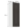 Obrazek Szafka kuchenna STILO grafit mat/biały 30g-90 1f