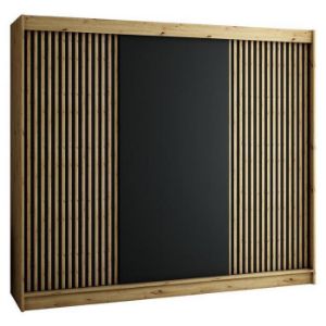 Obrazek Szafa Lamelo 250 Dąb Artisan/Czarny