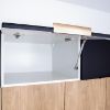 Obrazek Szafka kuchenna Denis d80s/3 czarny mat/biały 