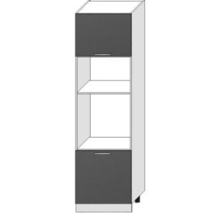 Obrazek Szafka kuchenna Oscar D60pk Mv 2133 Pl antracyt połysk/biały 