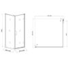 Obrazek Kabina Maja 90x90x190 czyste-chrom