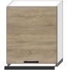 Obrazek Szafka Kuchenna Bono W60/68 Slim Pl Z Okapem Srebrnym D