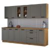 Obrazek Kuchnia Luna claygrey/artisan 260 bez blatu