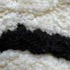 Obrazek Dywan Shaggy Sonic 0.8/1.5 Psr-13571 ivory/black