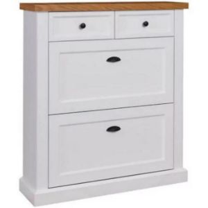 Obrazek Szafka na buty Galia P01 Biały/Dąb Natura