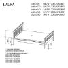 Obrazek Łóżko Laura 160 Antracyt 
