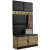 Obrazek Garderoba Roj 19 craft + Madryt 1100 ekoskóra czarna