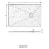 Obrazek Brodzik prostokątny Opal 120/80/2.6 czarny