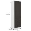 Obrazek Szafka kuchenna STILO grafit mat/biały 60dks-210 3s 1f