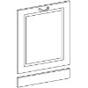 Obrazek Front kuchenny Stilo biały mat/artisan 713X596 
