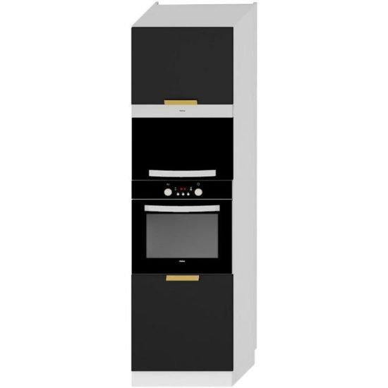 Obrazek Szafka kuchenna Denis d60pk mv 2133 pl czarny mat/biały 