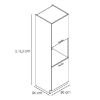Obrazek Szafka kuchenna Denis d60pk mv 2133 pl czarny mat/biały 