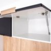 Obrazek Szafka kuchenna Denis d60lo 2133 pl 2fr czarny mat/biały 