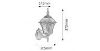 Obrazek Lampa ogrodowa Toscana 8397 K1G satyna