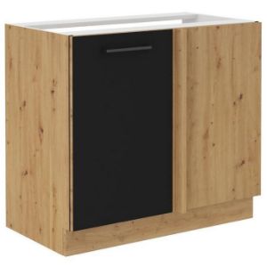 Obrazek Szafka kuchenna Modena 105nd 1f bb czarny/dąb artisan