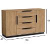 Obrazek Komoda III Craft Złoty 160x89x48