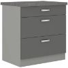 Obrazek Szafka kuchenna Grey 80d 3s bb szara