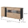 Obrazek  Komoda Madis E Dąb Artisan/Antracyt 