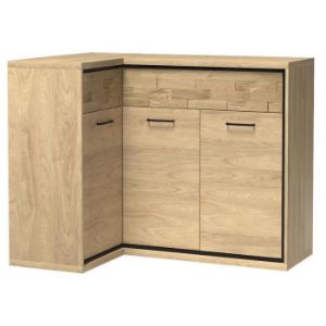 Obrazek Komoda Narożna Deska M15* Odbicie Mediolan Natural Hikora