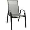 Obrazek Komplet stół szklany + 6 krzeseł czarne
