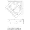 Obrazek Wanna symetryczna Samar 140/140