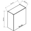 Obrazek  Szafka Kuchenna Irma W60/68 Slim Pl Z Okapem Czarnym Bi 