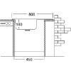 Obrazek Zlewozmywak stalowy jednokomorowy EC338 plus syfon