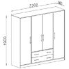 Obrazek Szafa Smart Srl1 4dl Grafit