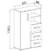 Obrazek Komoda Apetito 85 antracyt nr-6
