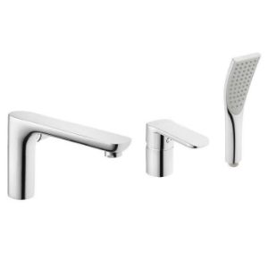 Obrazek Bateria Wannowa 3-Otworowa Siros Chrom 