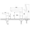 Obrazek Bateria Wannowa 3-Otworowa Siros Chrom 