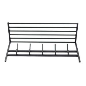 Obrazek Wieszak metalowy z półką Loft 35x75x25,5 cm czarny